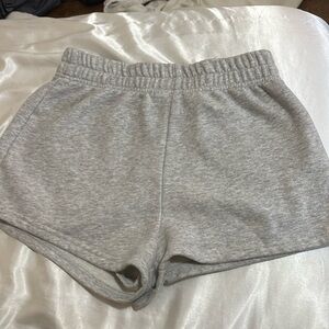 gray sweat shorts